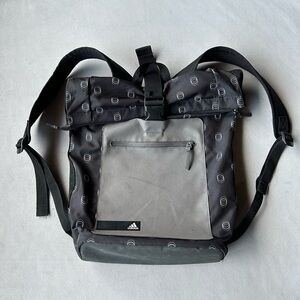 Adidas ~ Roll Top Backpack ~ Black Grey